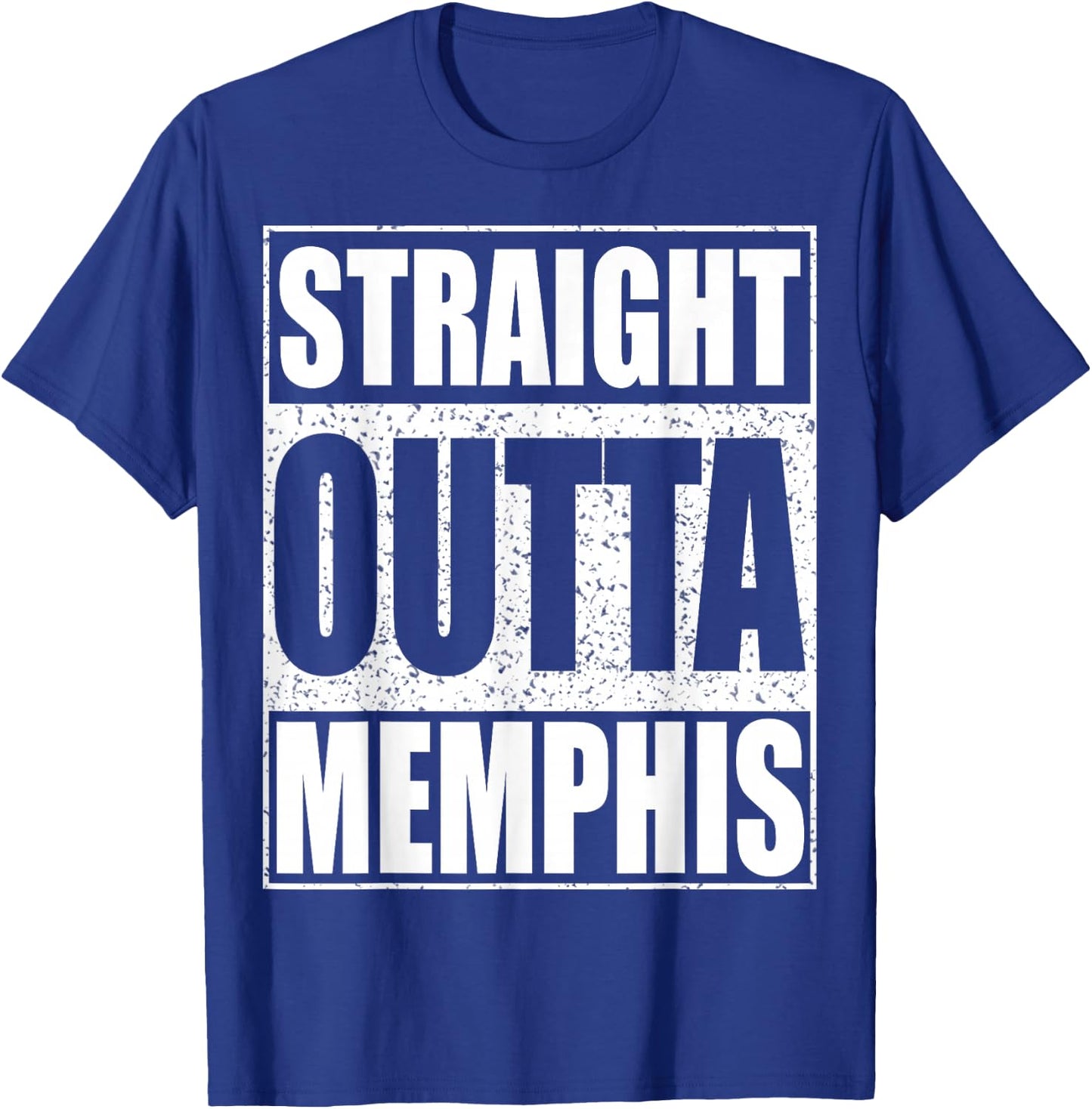 Straight Outta Memphis Shirt Patriotic Tennessee State T-Shirt - T-Shirt | Royal