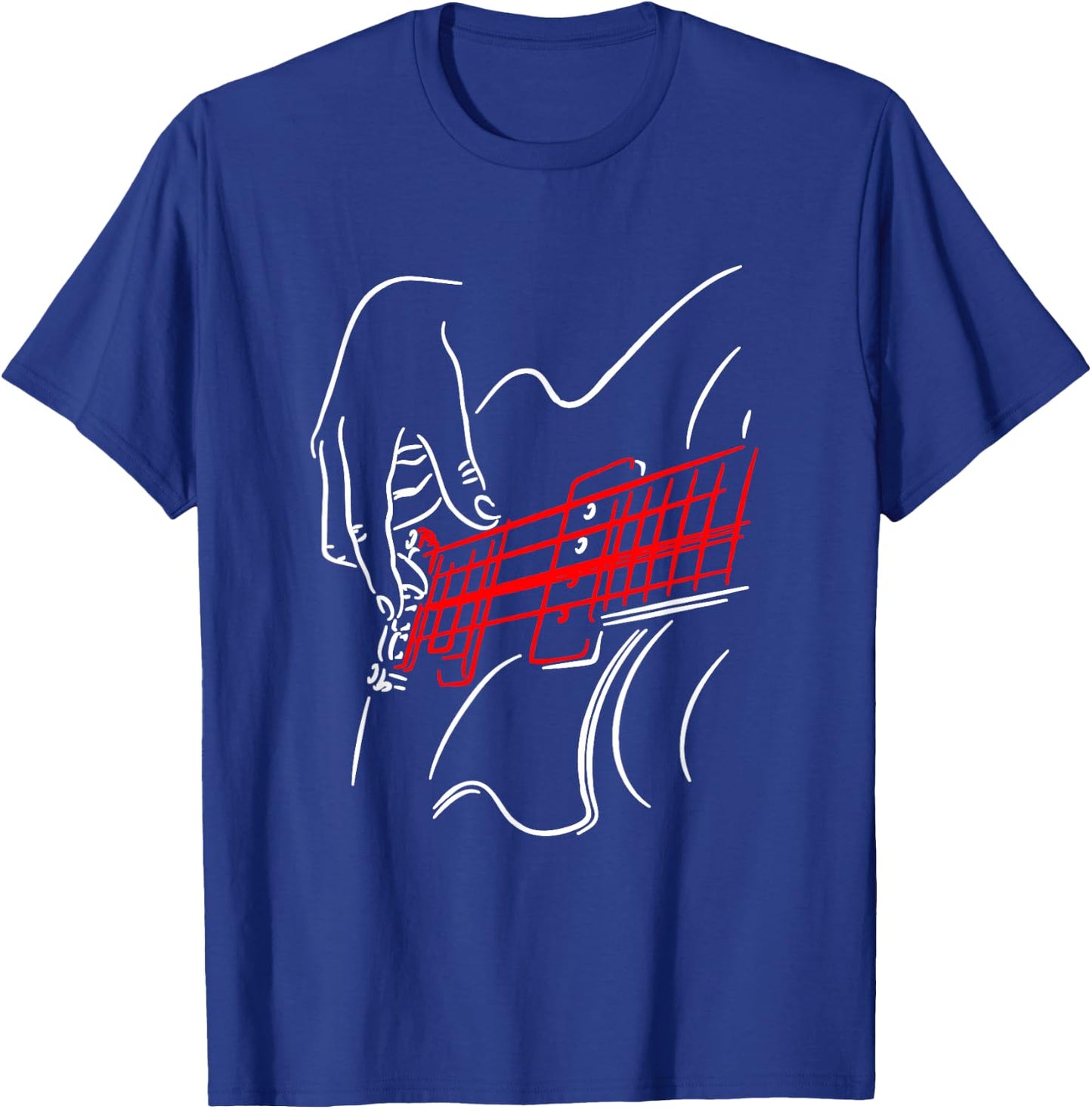 Acoustic Guitar Guitarist Bass Player Musician Gift T-Shirt - T-Shirt | Royal
