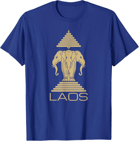 Laos Elephant Symbol Laotian Pride T-Shirt - T-Shirt | Royal