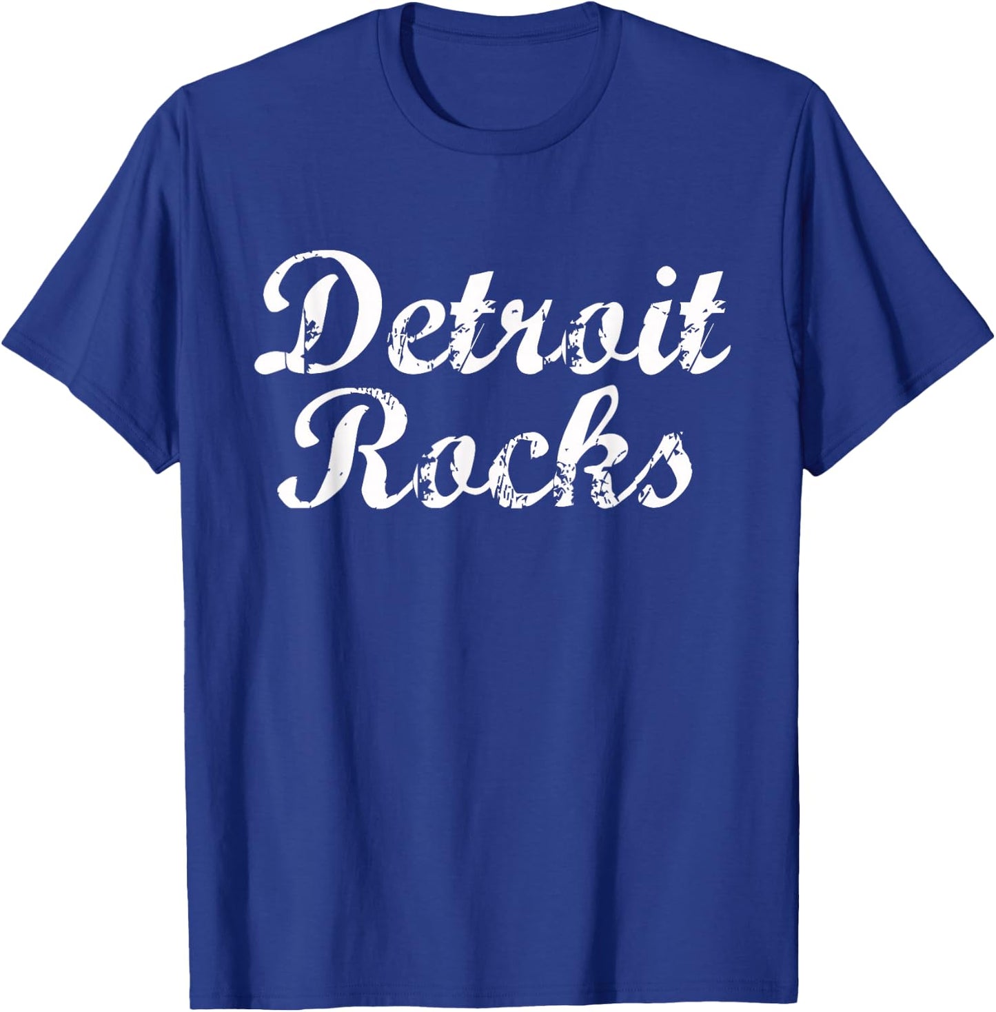 Detroit Rocks - Motor City, Midwest Michigan T-Shirt - T-Shirt | Royal