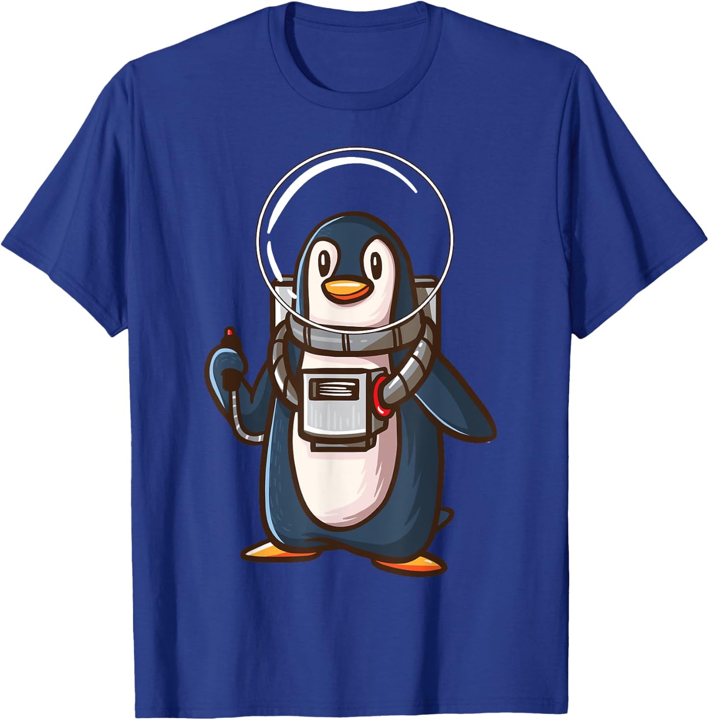 Spaceman Penguin Galaxy Space Astronaut Seabird Gifts T-Shirt - T-Shirt | Royal