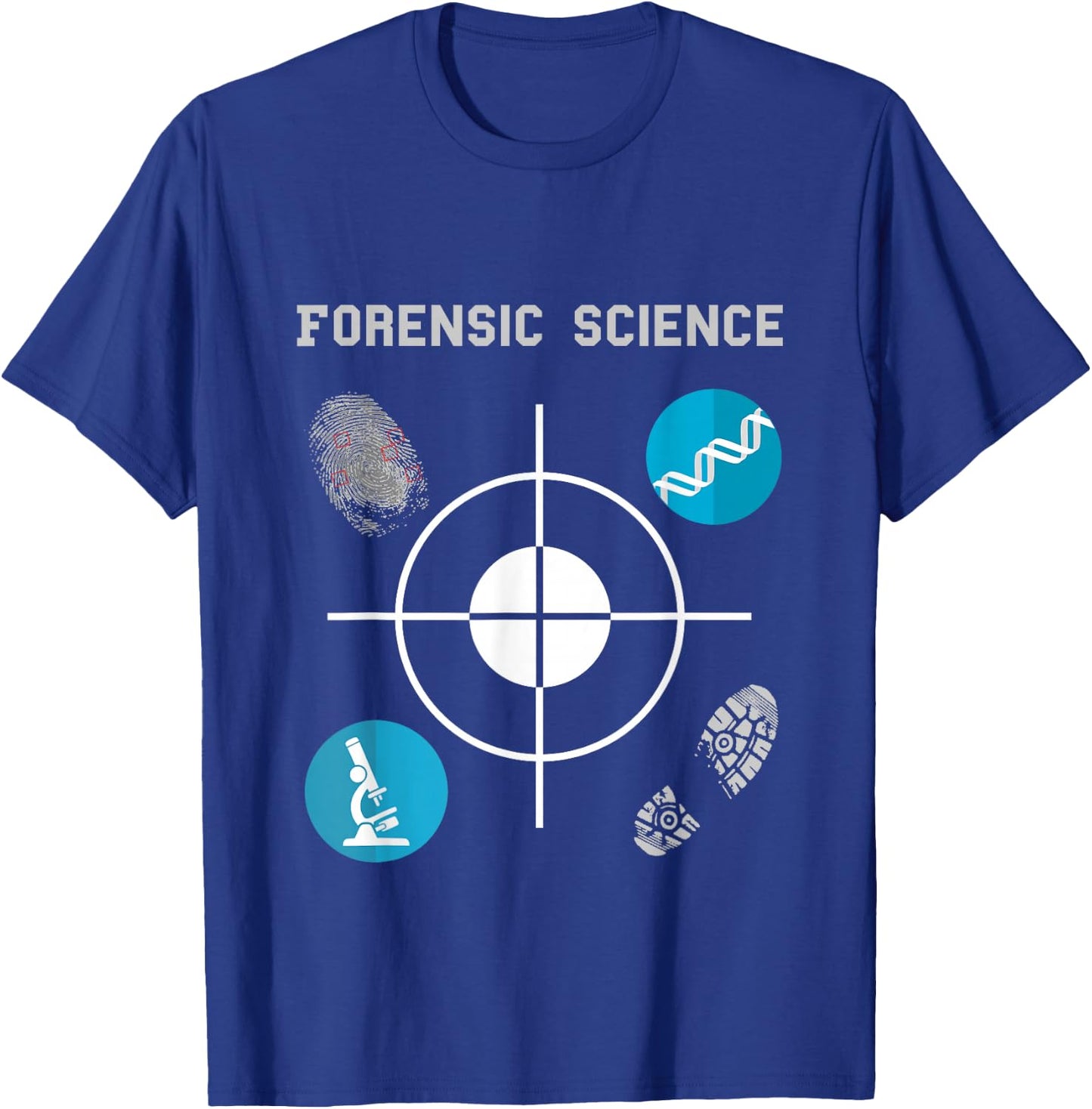 Forensic Science Crime Scene Evidence T-Shirt - T-Shirt | Royal