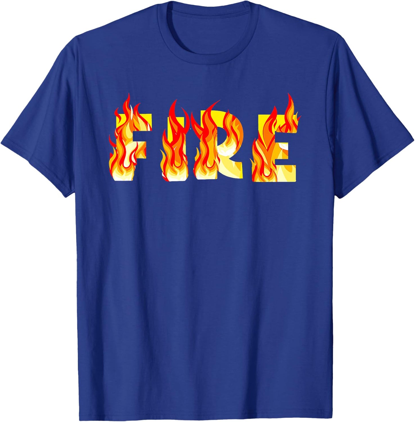 Funny Fire And Ice Fire Couple DIY Costume Halloween Party T-Shirt - T-Shirt | Royal