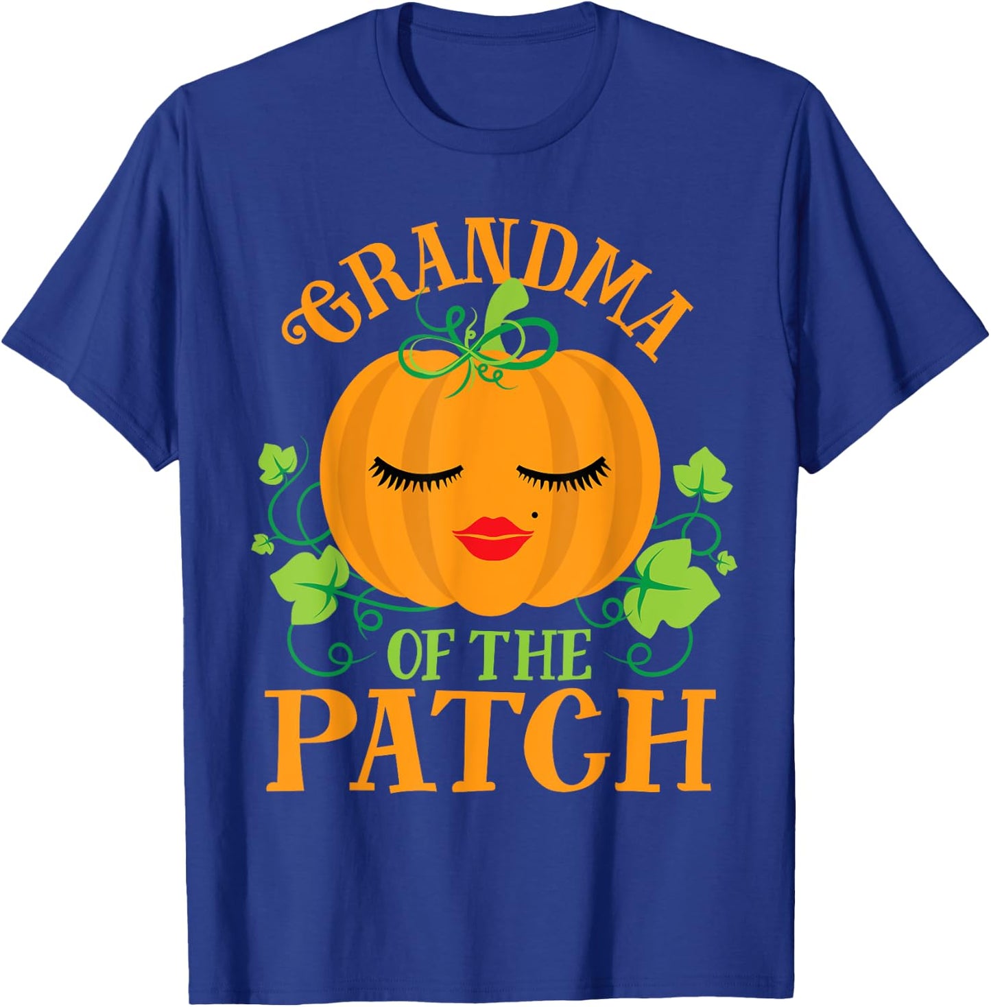 Grandma Pumpkin of the Patch Sassy Matching Family Halloween T-Shirt - T-Shirt | Royal
