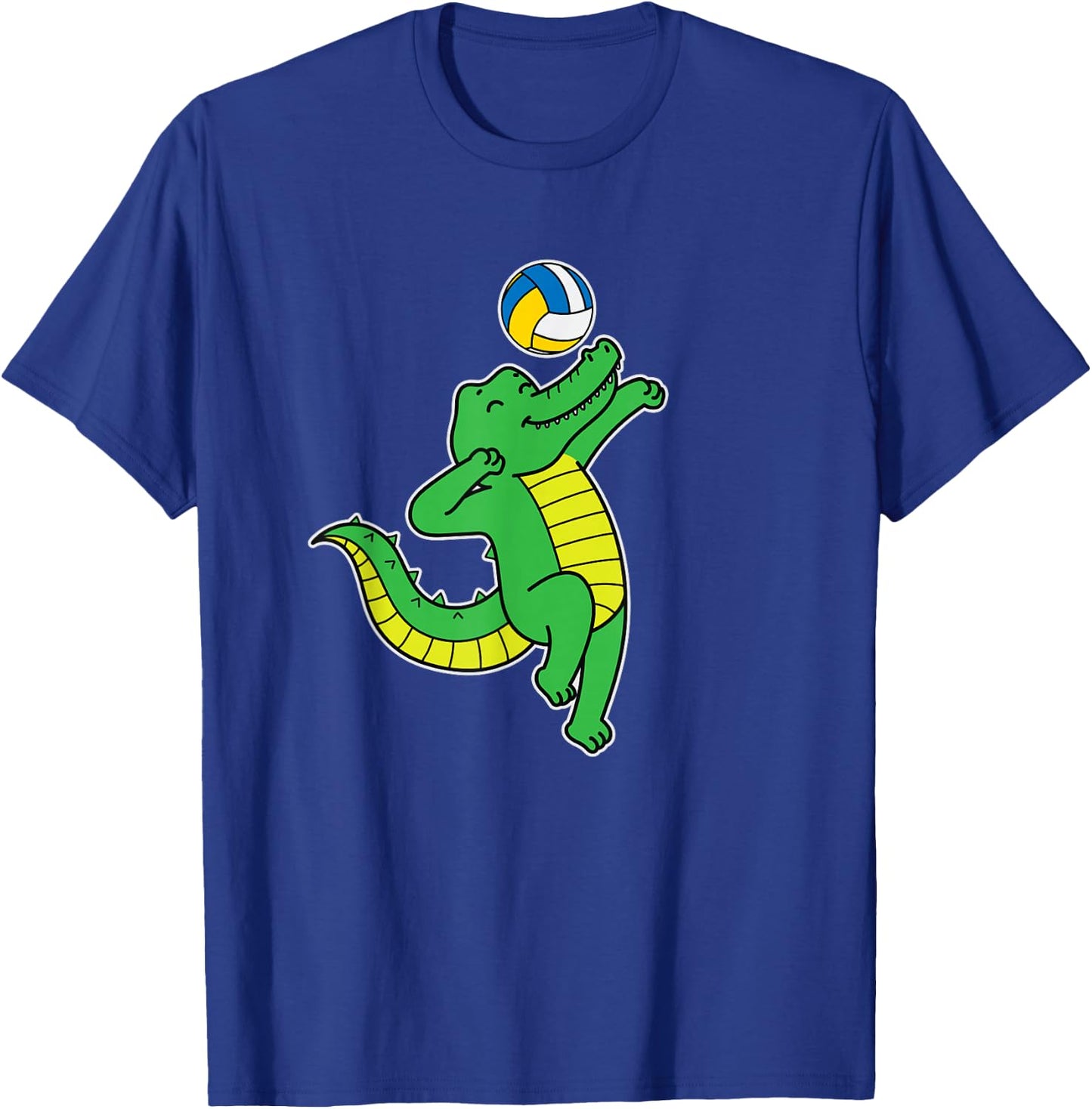 Crocodile plays Volleyball T-Shirt - T-Shirt | Royal