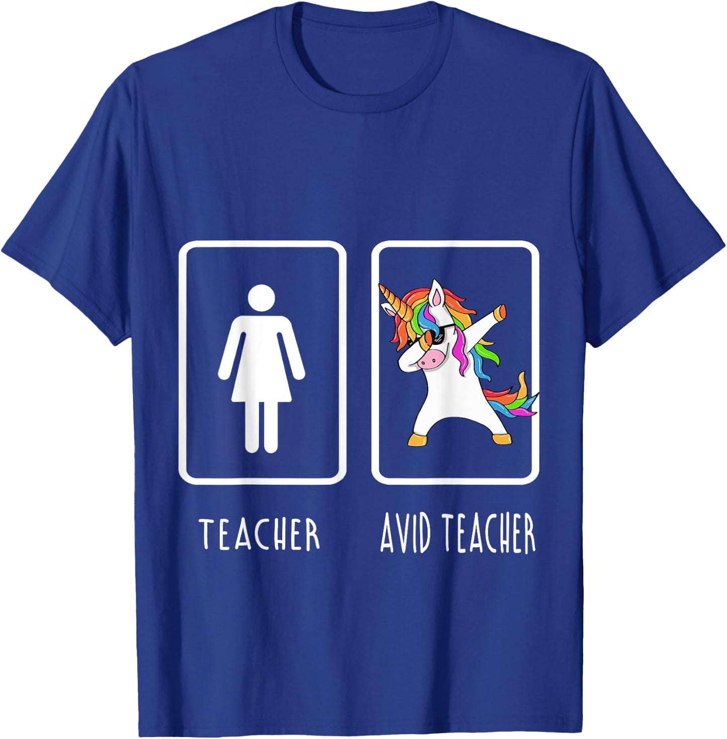 AVID Teacher Unicorn Shirt Men Women Girls Kids T-Shirt - T-Shirt | Royal