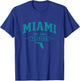 Miami Florida Vintage Athletic Retro Sports Style Classic FL T-Shirt - T-Shirt | Royal