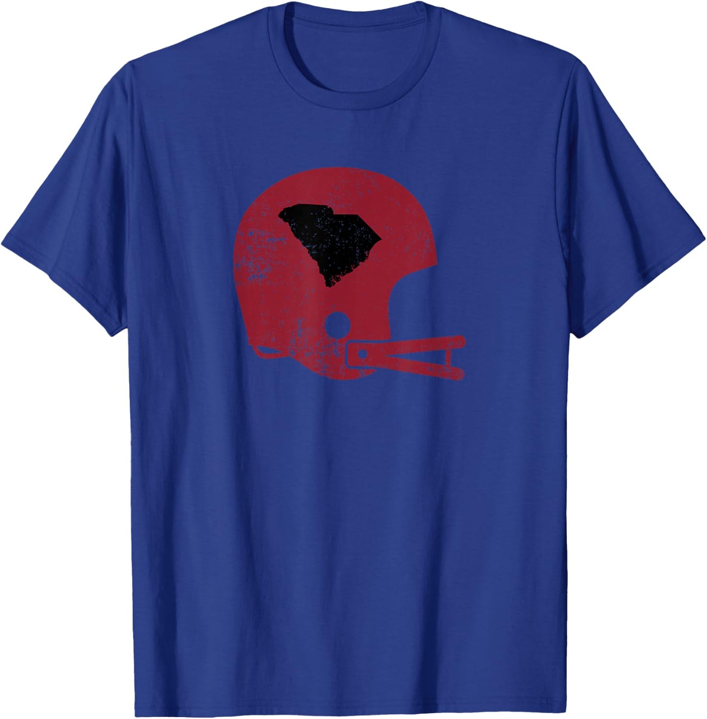 Vintage Football Helmet Shirt State of South Carolina Shirt T-Shirt - T-Shirt | Royal
