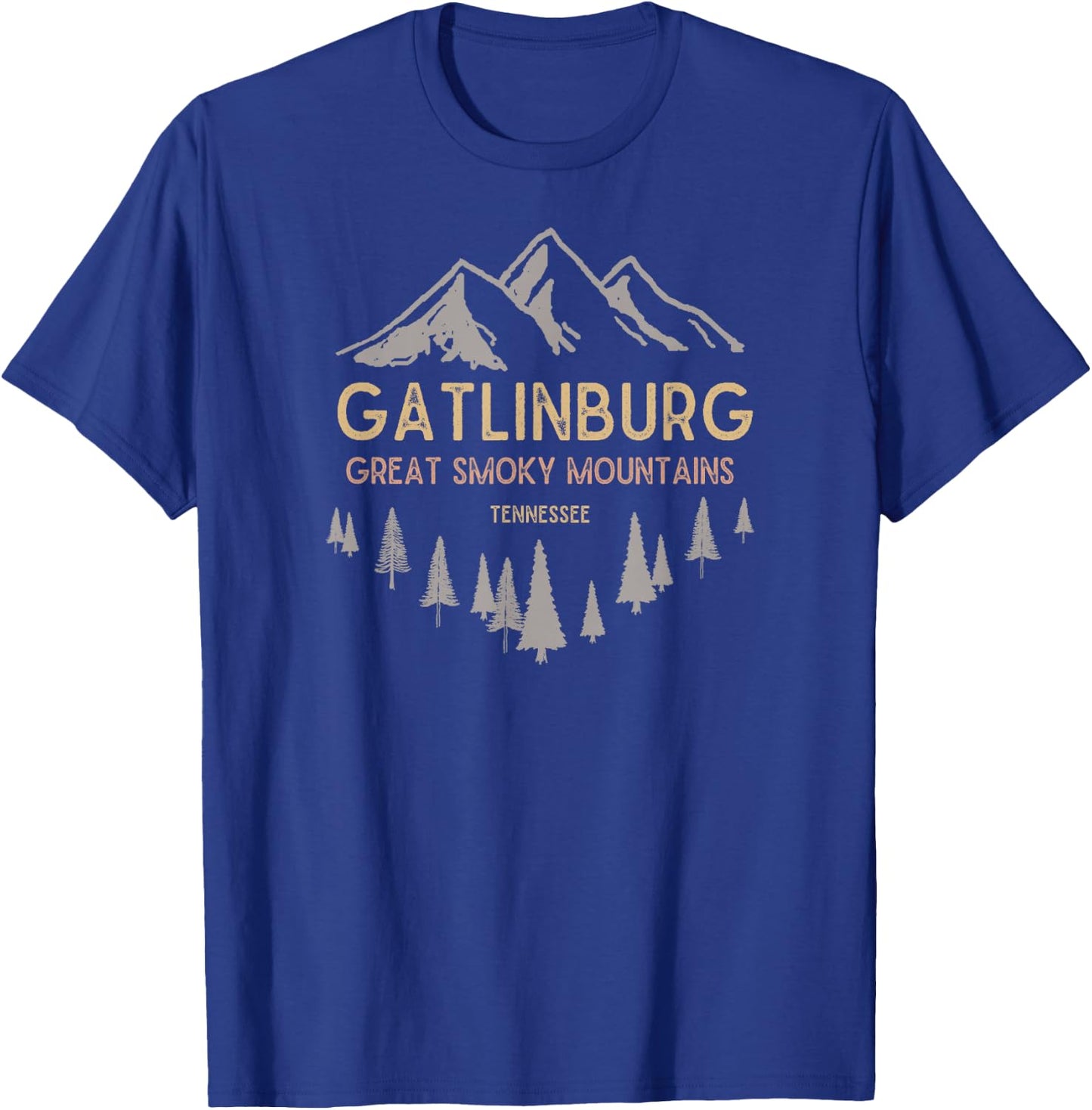 Gatlinburg Tennessee Great Smoky Mountains Souvenir T-Shirt - T-Shirt | Royal