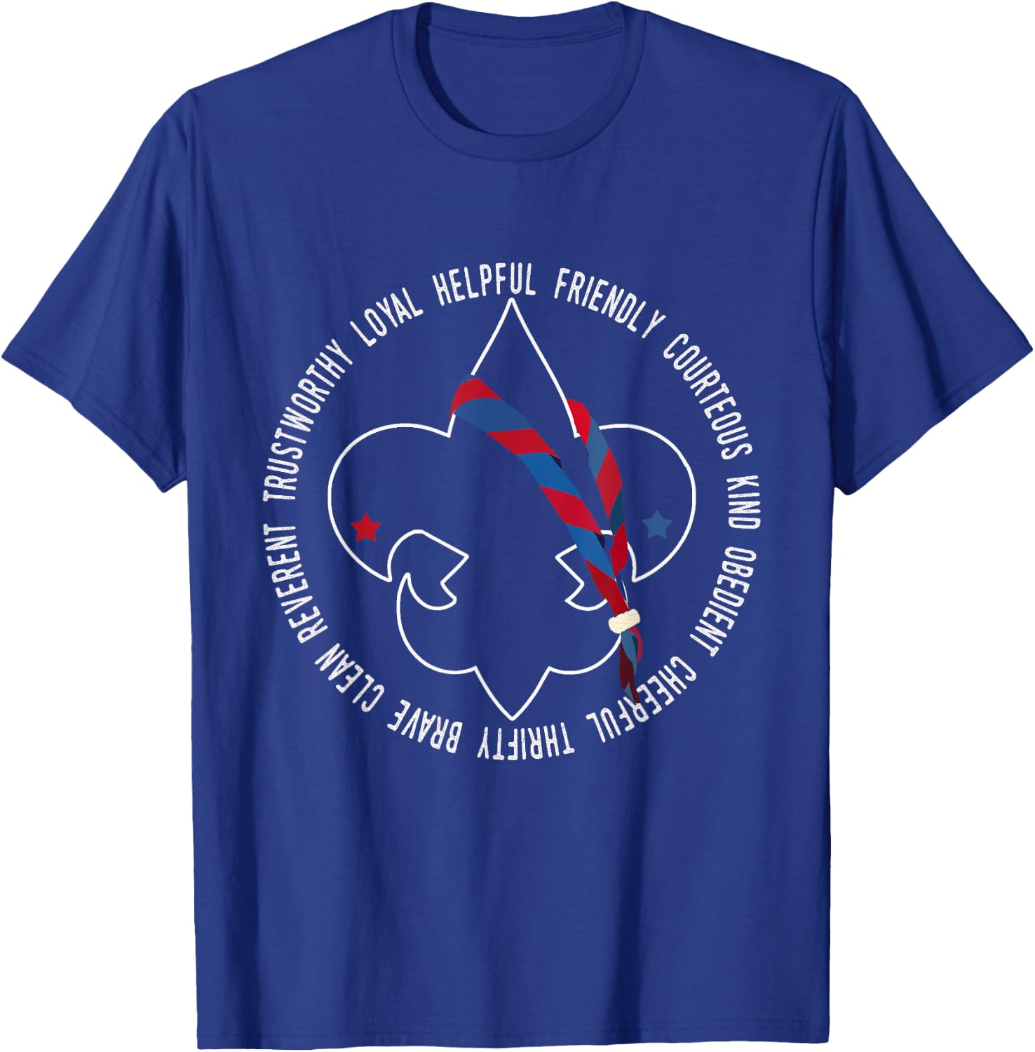 US America Flag Scouting Law for kids T-Shirt - T-Shirt | Royal