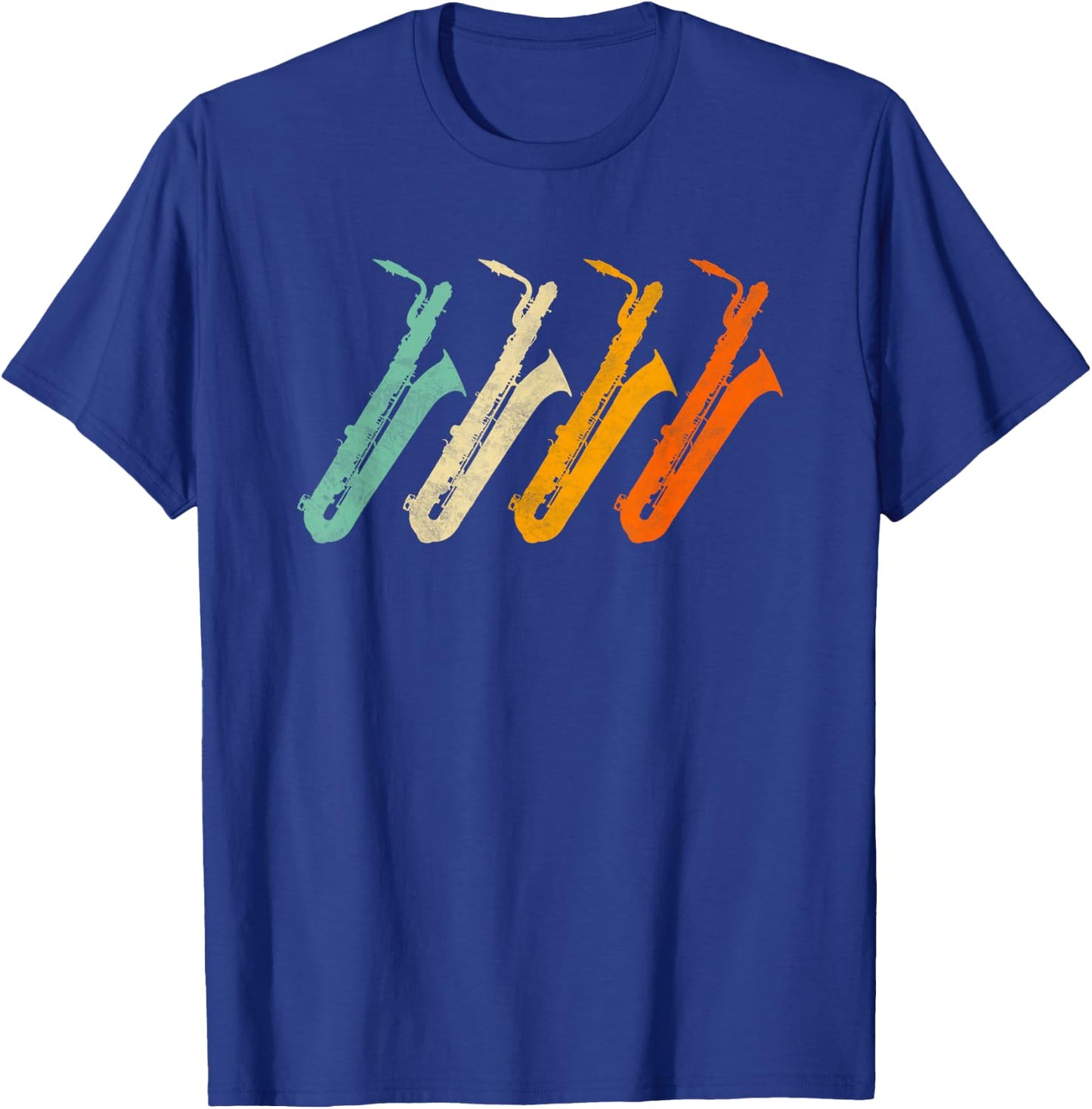 Retro Baritone Saxophone Shirt for Bari Saxophonist T-Shirt - T-Shirt | Royal