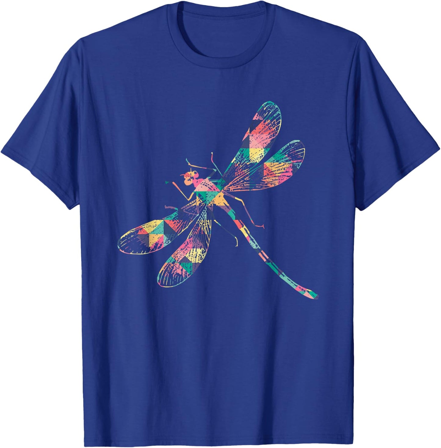 Dragonfly Abstract Color Summer Swarm Nymph Lover Girl Gift T-Shirt - T-Shirt | Royal