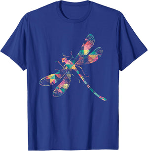 Dragonfly Abstract Color Summer Swarm Nymph Lover Girl Gift T-Shirt - T-Shirt | Royal