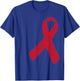Red Ribbon Fight HIV AIDS Awareness T-Shirt - T-Shirt | Royal