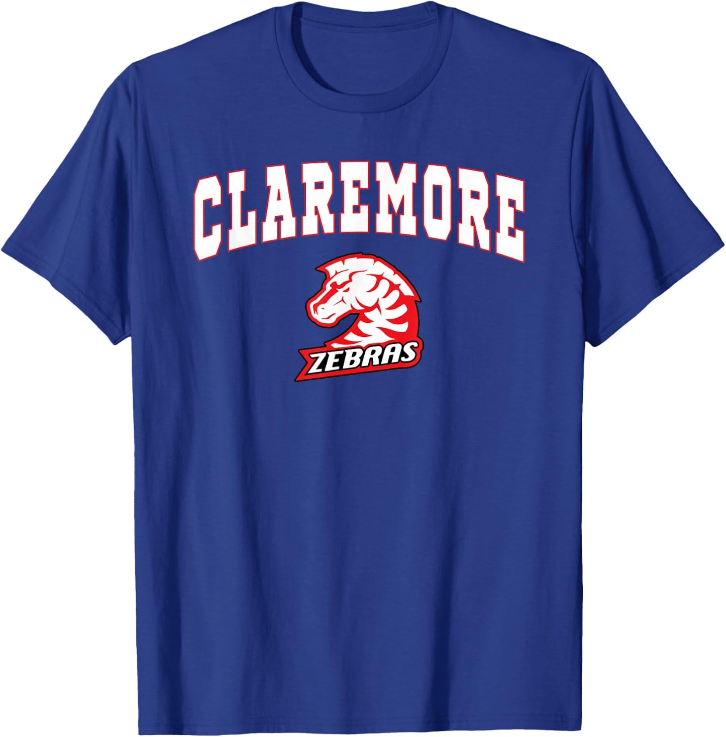 Claremore High School Zebras C2 T-Shirt - T-Shirt | Royal