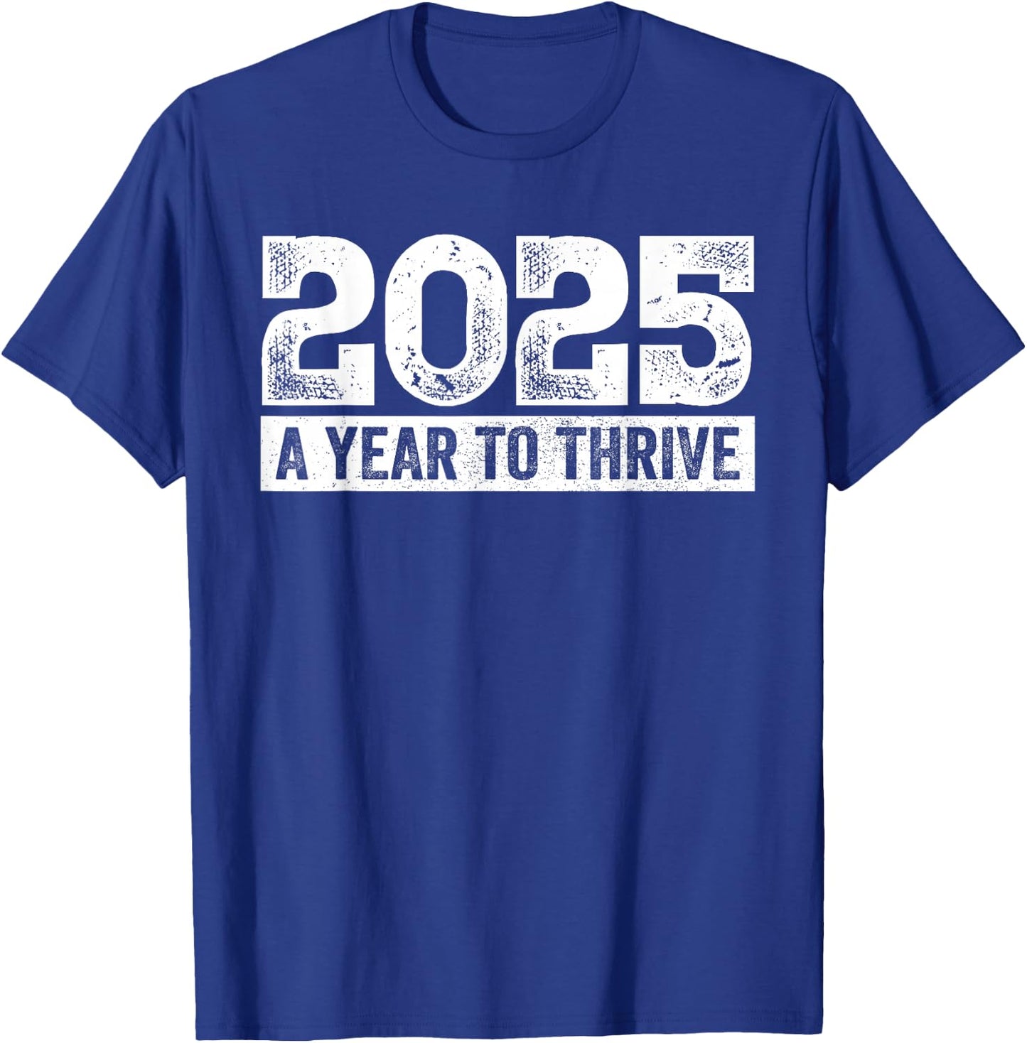 2025 A Year to Thrive Dream, Future, Goals, New Year T-Shirt - T-Shirt | Royal