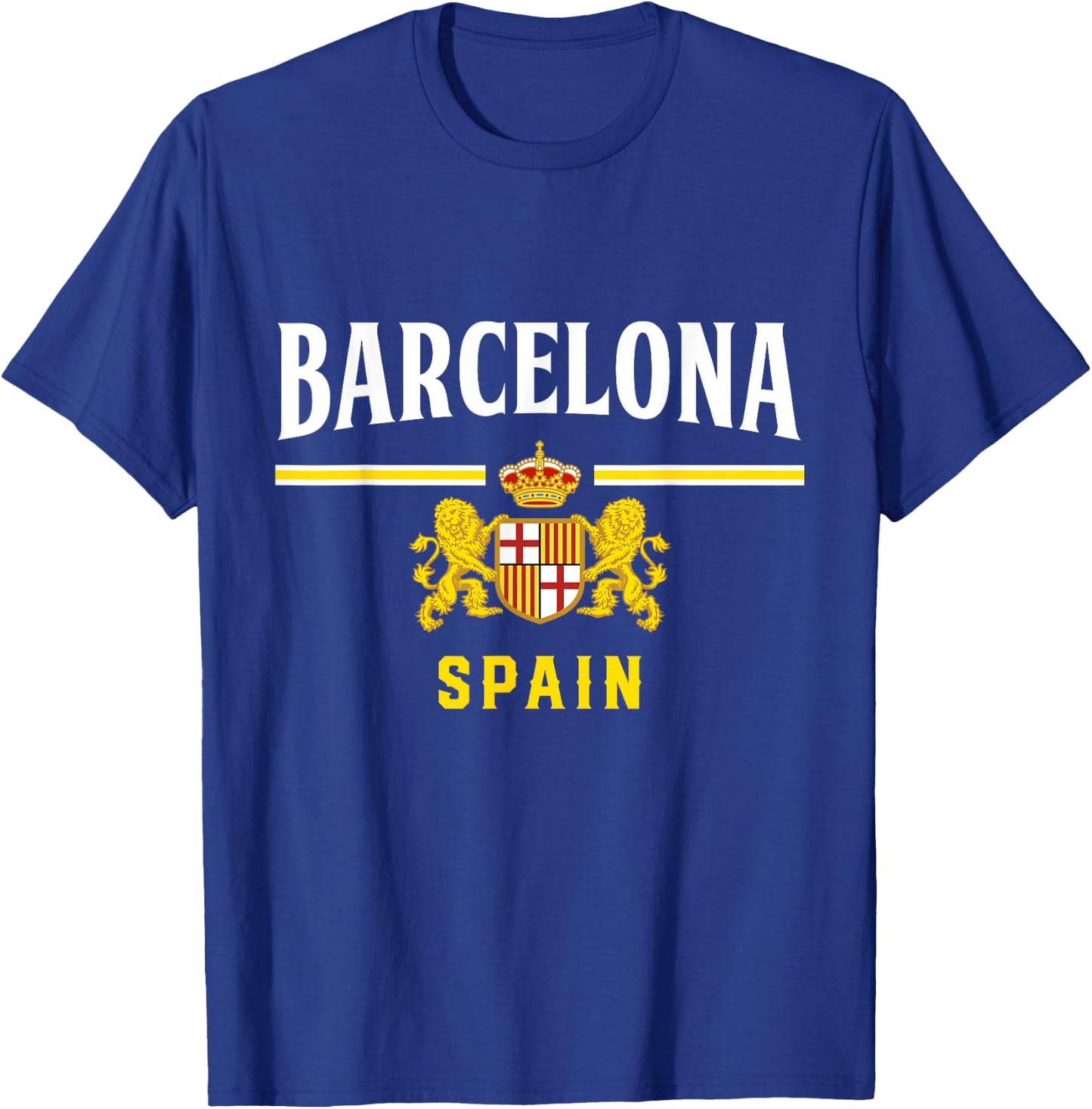 Barcelona Spain Jersey Barcelona Espana Vintage Souvenir T-Shirt - T-Shirt | Royal