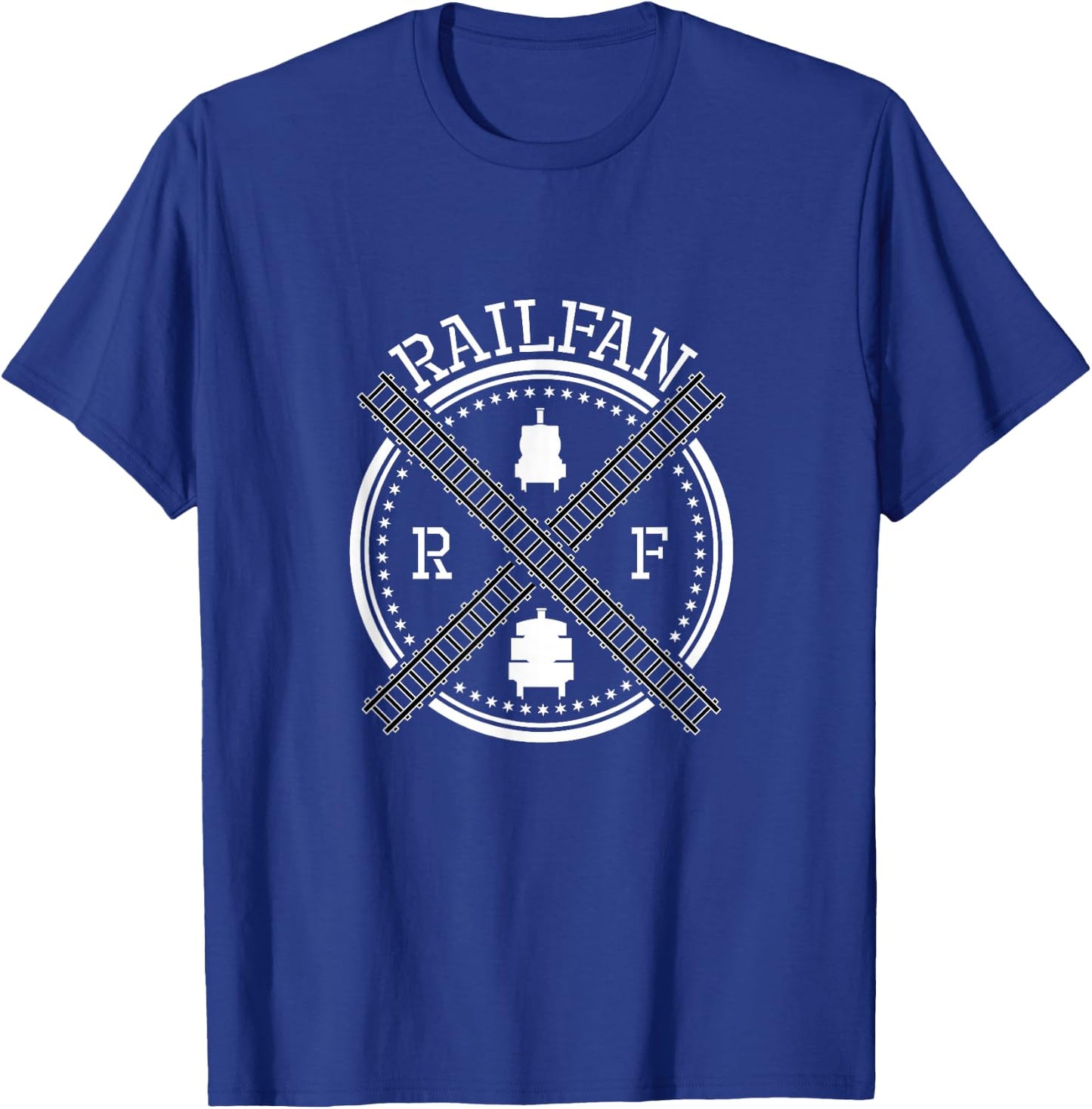 Railway Train Loving Railfan T-Shirt - T-Shirt | Royal