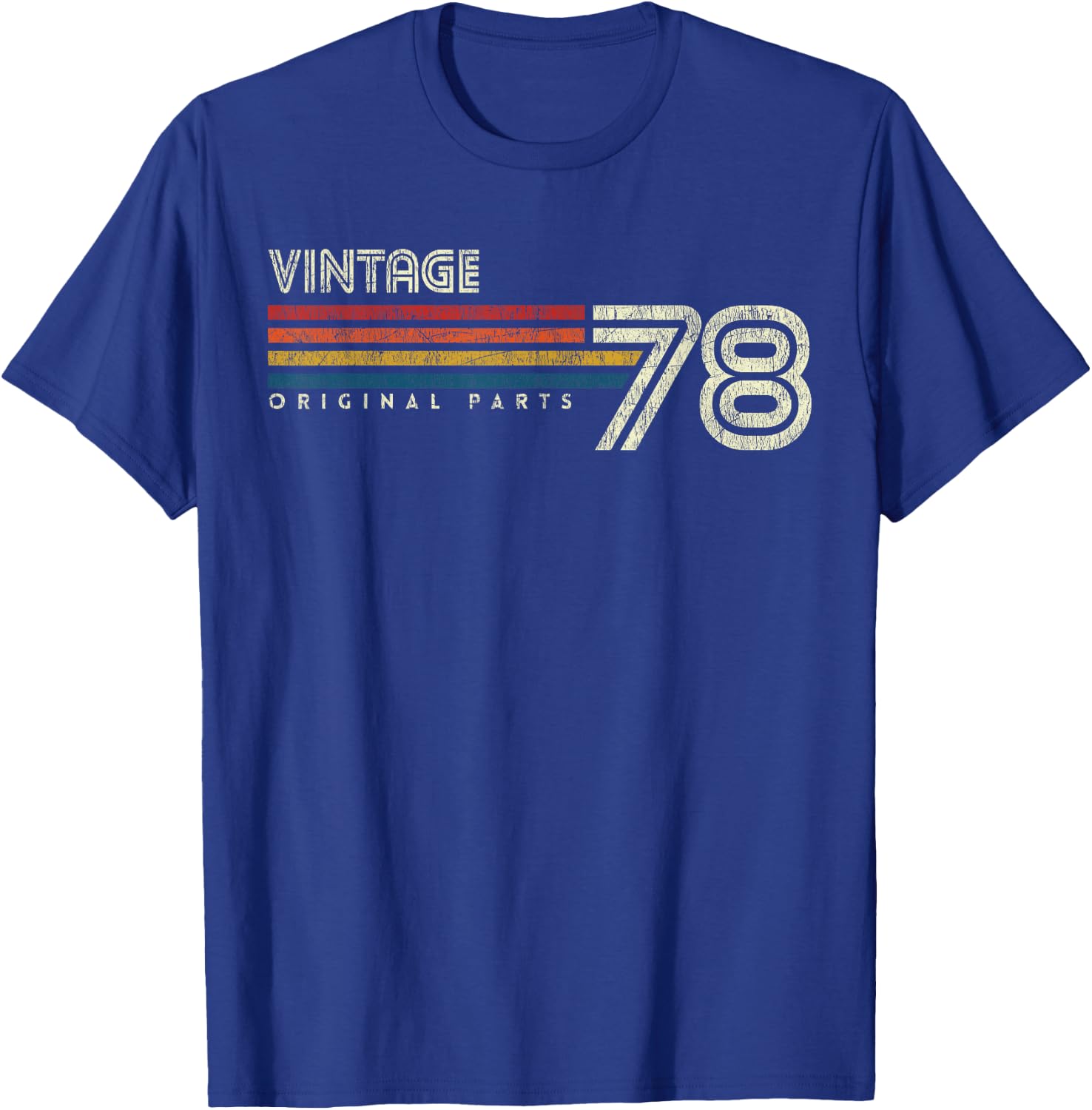 Vintage Retro Birthday 45th Birthday Black Small Classic Fit Short Sleeve T-Shirt - T-Shirt | Royal