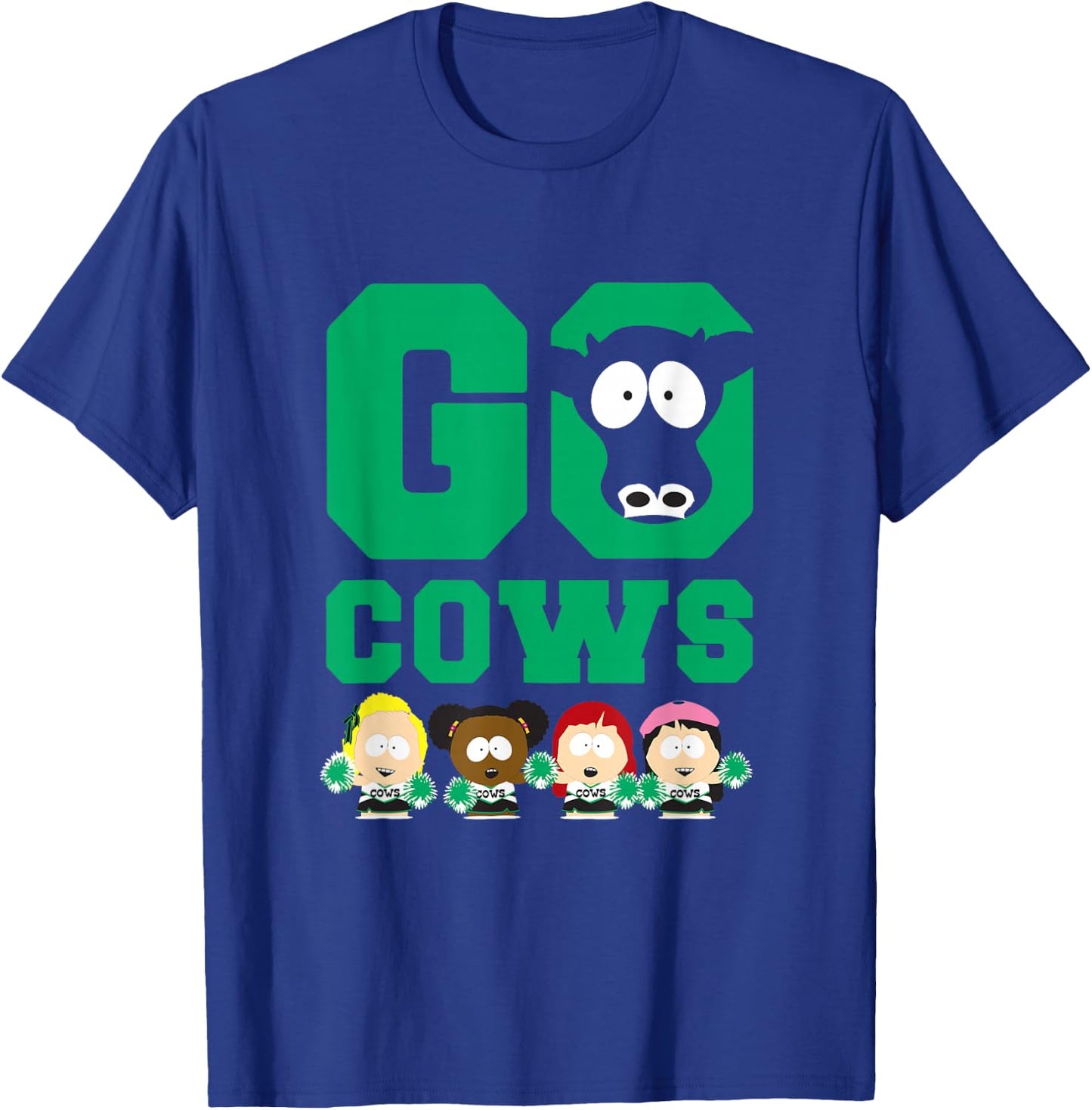 South Park Go Cows - Officially Licensed T-Shirt - T-Shirt | Royal