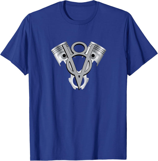 V8 Engine American muscle car T-Shirt - T-Shirt | Royal