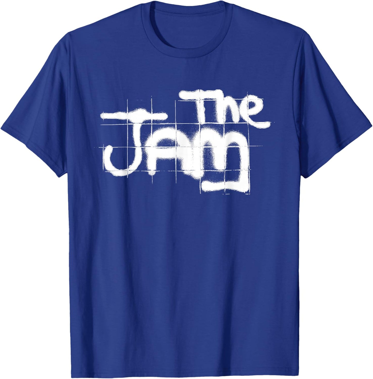 The Jam Official White Graffiti Spray Logo T-Shirt - T-Shirt | Royal