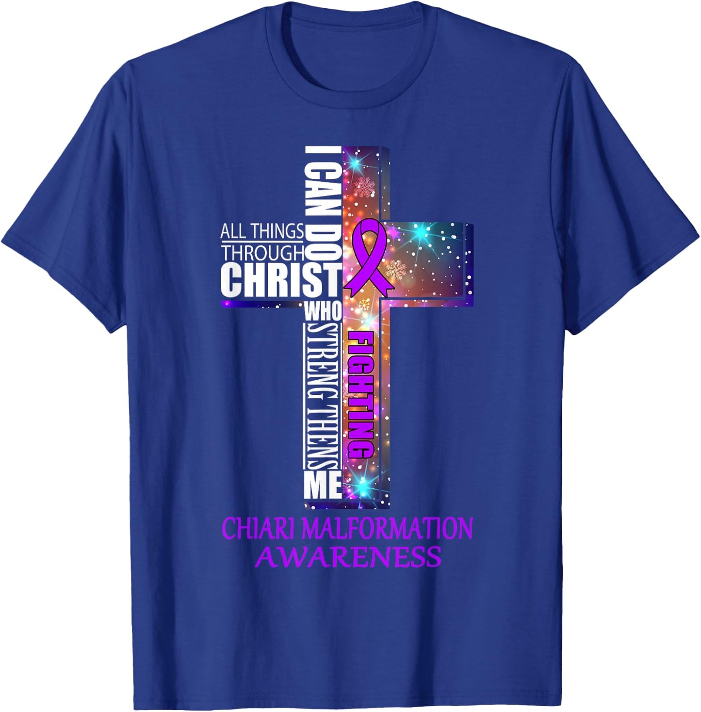 Chiari Malformation Awareness Shirt Shirt T-Shirt - T-Shirt | Royal