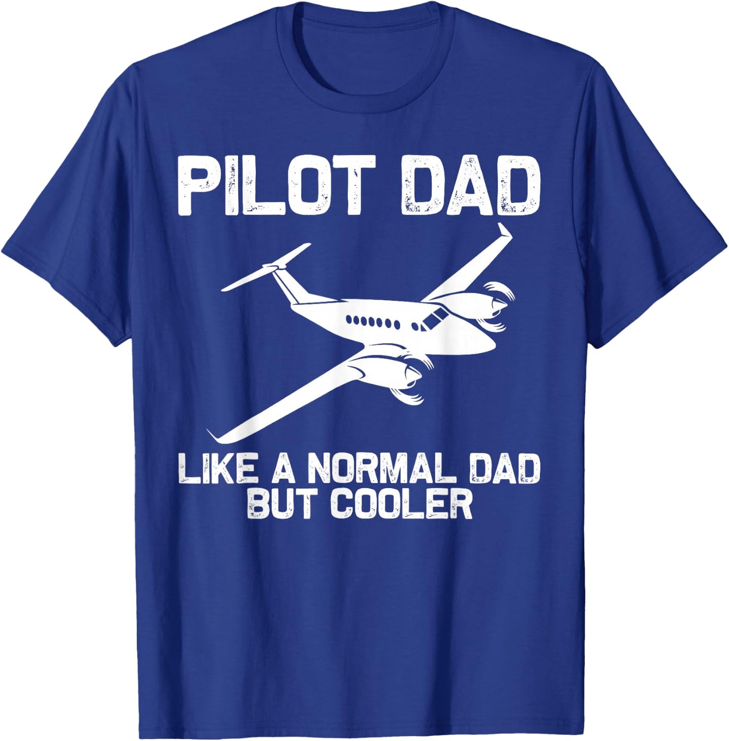 Funny Pilot Dad Art Father Aviation Airplane Pilot T-Shirt - T-Shirt | Royal