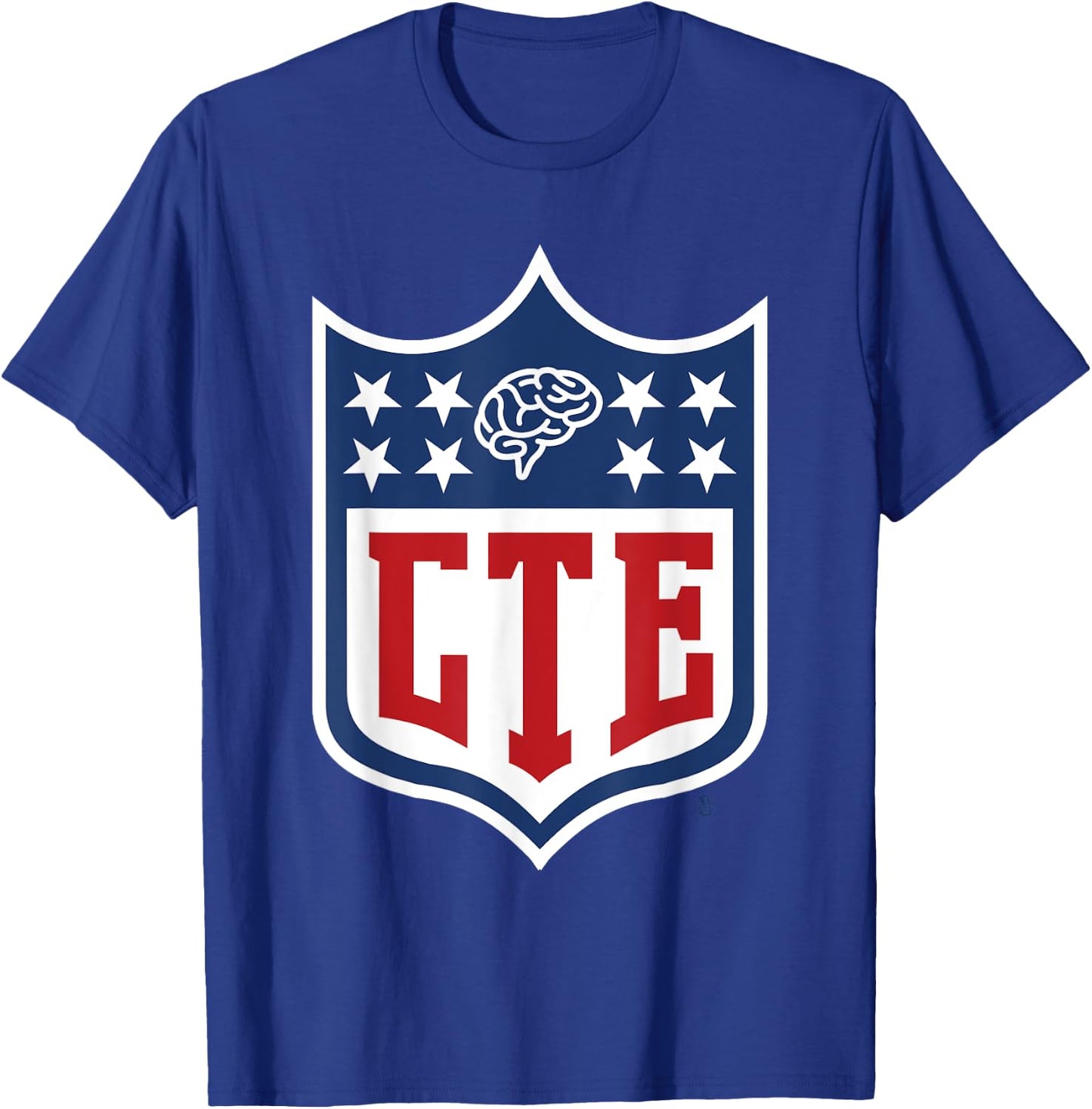 CTE Football head injury T-Shirt - T-Shirt | Royal