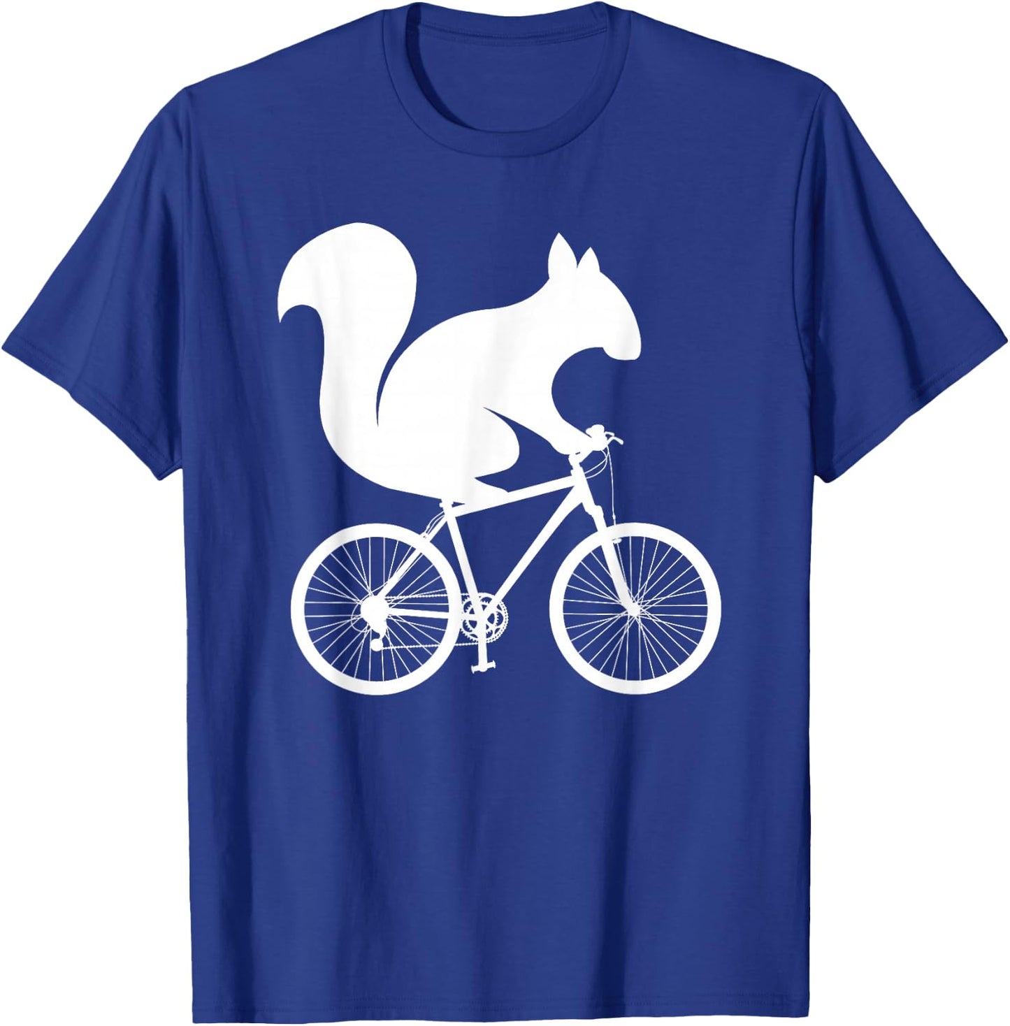 Squirrel Riding Bike MTB Cycling T-Shirt - T-Shirt | Royal