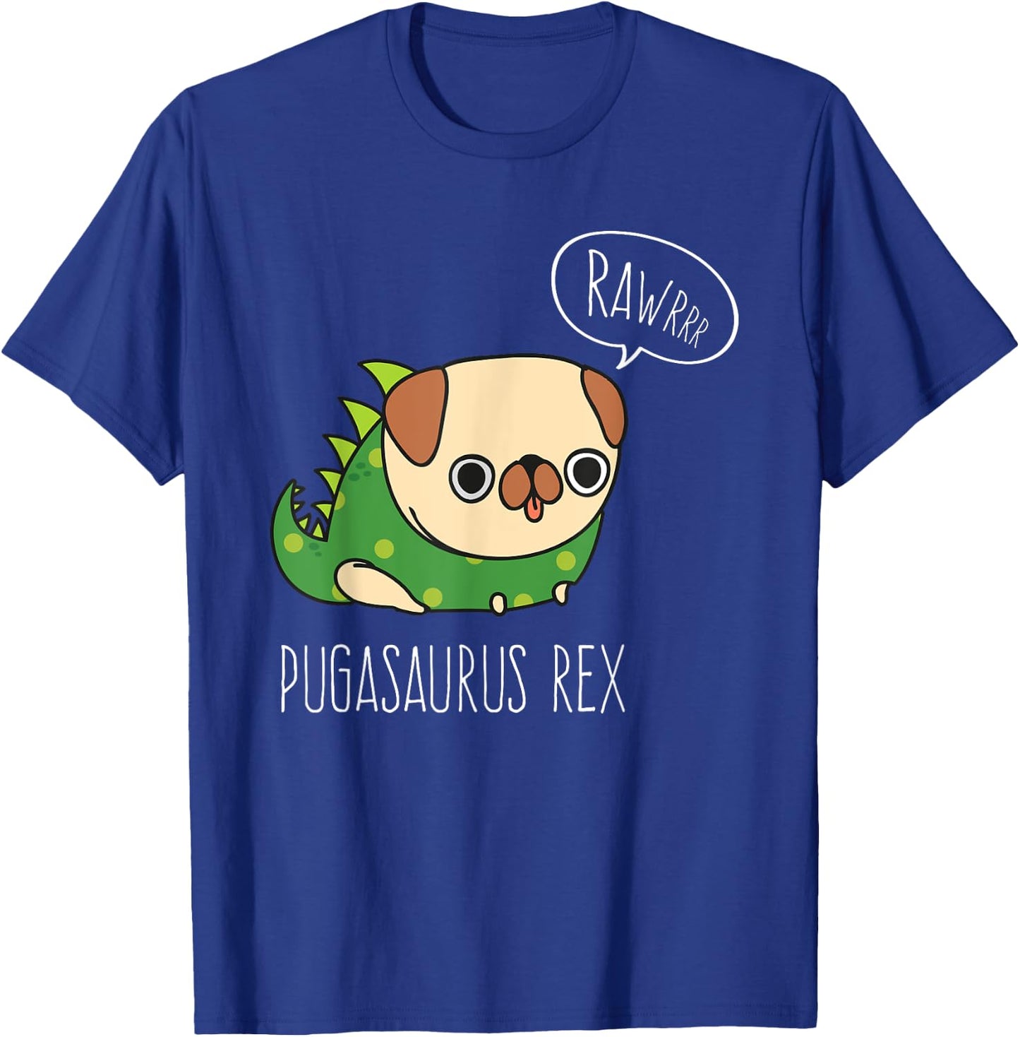 Pug Halloween Pugasaurus Rex Pug Dog Costume T-Shirt - T-Shirt | Royal