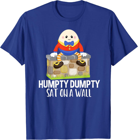 Humpty Dumpty Kids Nursery Rhyme T-Shirt - T-Shirt | Royal