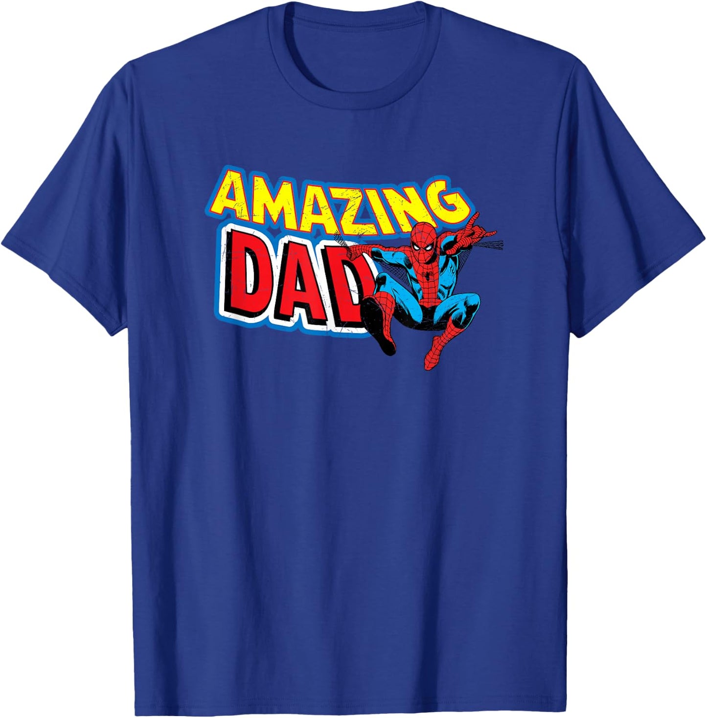Marvel Spider-Man Amazing Dad Comic Book Father's Day T-Shirt - T-Shirt | Royal