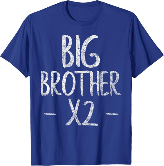 Cute Big Bro Again Funny Party Gift Big Brother x2 T-Shirt - T-Shirt | Royal