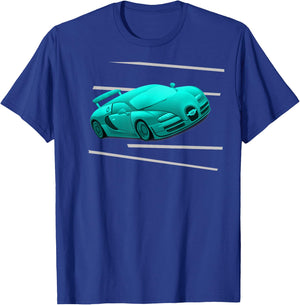 Shirts For Boys | Cool RACECAR T-Shirt - T-Shirt | Royal