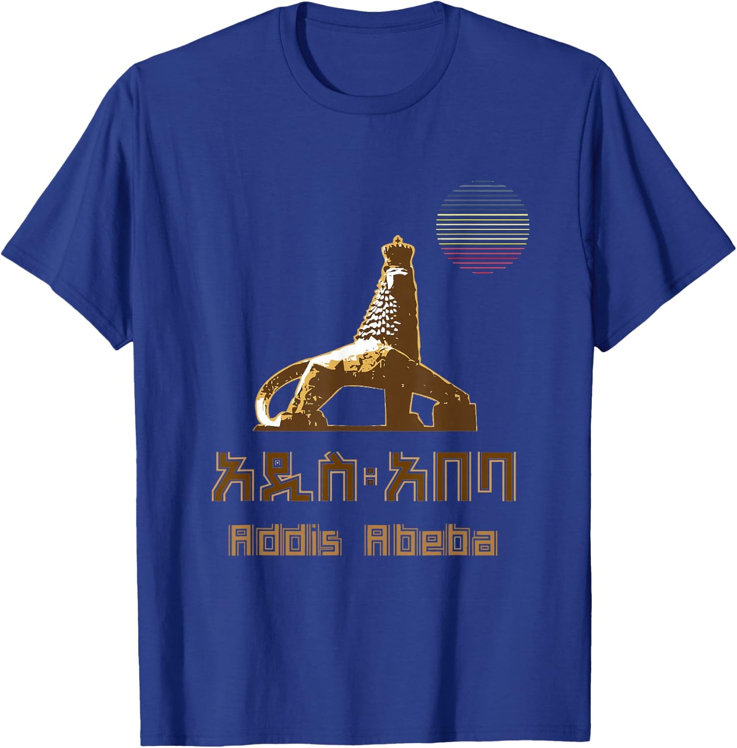 Love Ethiopia Addis Ababa city shirt Ethiopian t shirt gift T-Shirt - T-Shirt | Royal