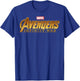 Marvel Avengers Infinity War Golden Logo Graphic T-Shirt - T-Shirt | Royal