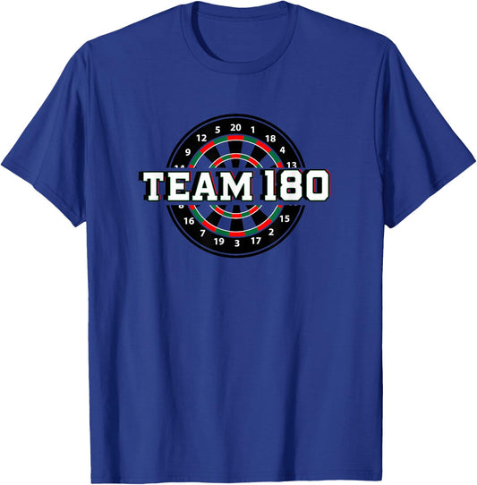 Darts Team 180 Dartboard Teammate Dart Player Gift T-Shirt - T-Shirt | Royal