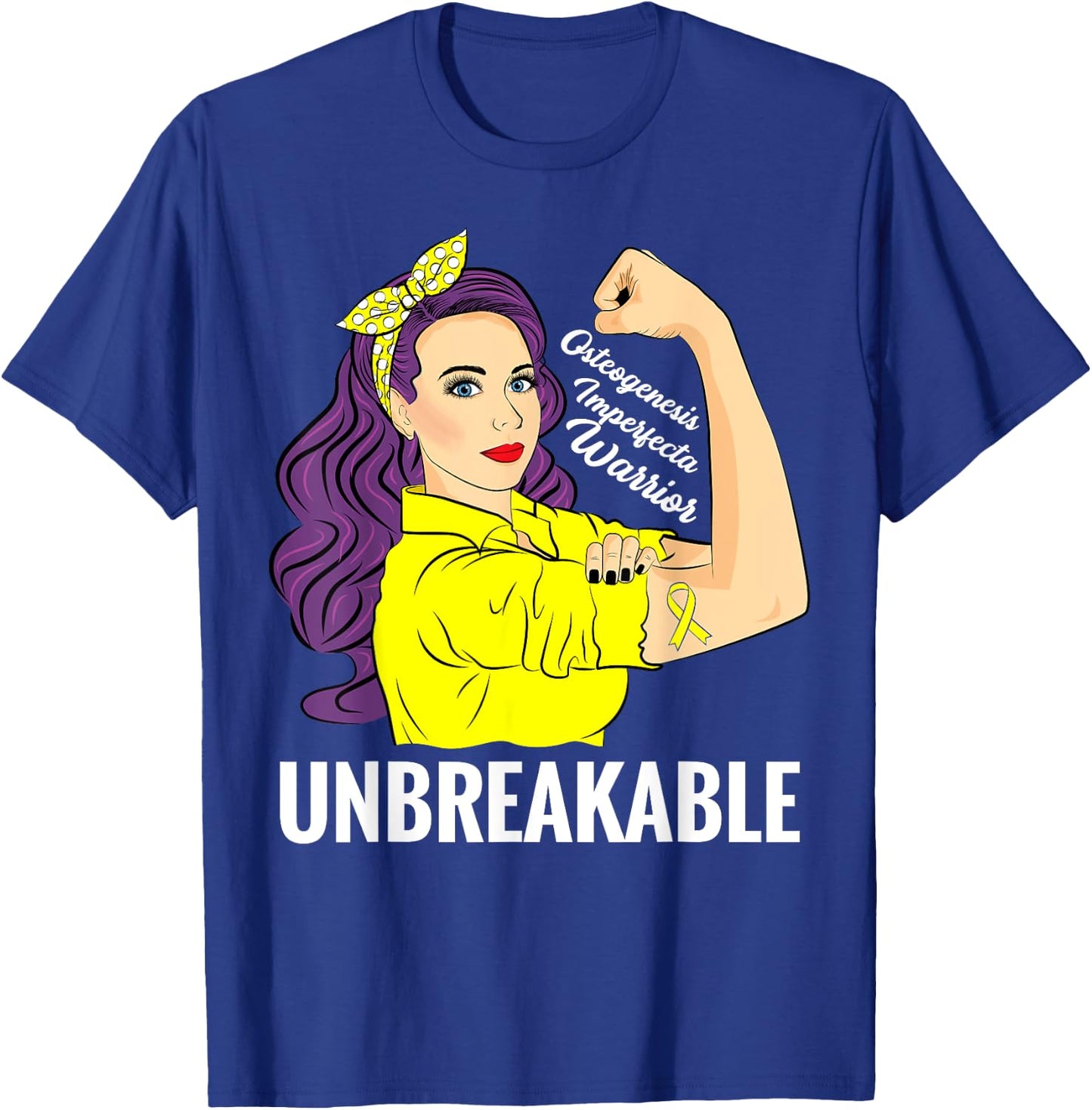 Osteogenesis Imperfecta Wishbone Day Awareness T-Shirt - T-Shirt | Royal