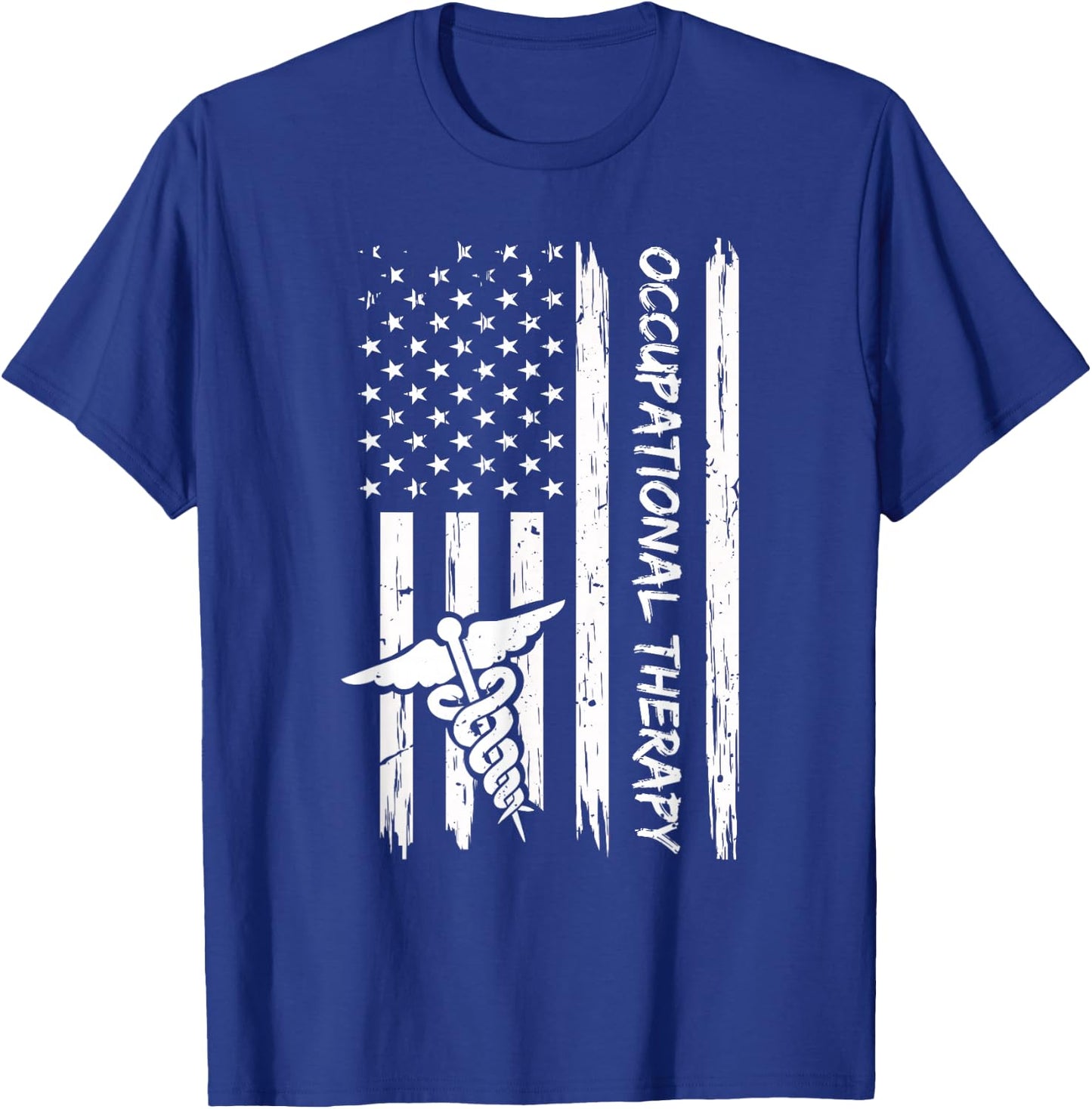 Occupational Therapy American Flag Shirt OTA Gift Ideas T-Shirt - T-Shirt | Royal