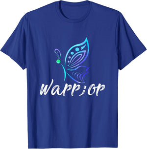 Semicolon Butterfly Shirt - Suicide Prevention Awareness T-Shirt - T-Shirt | Royal