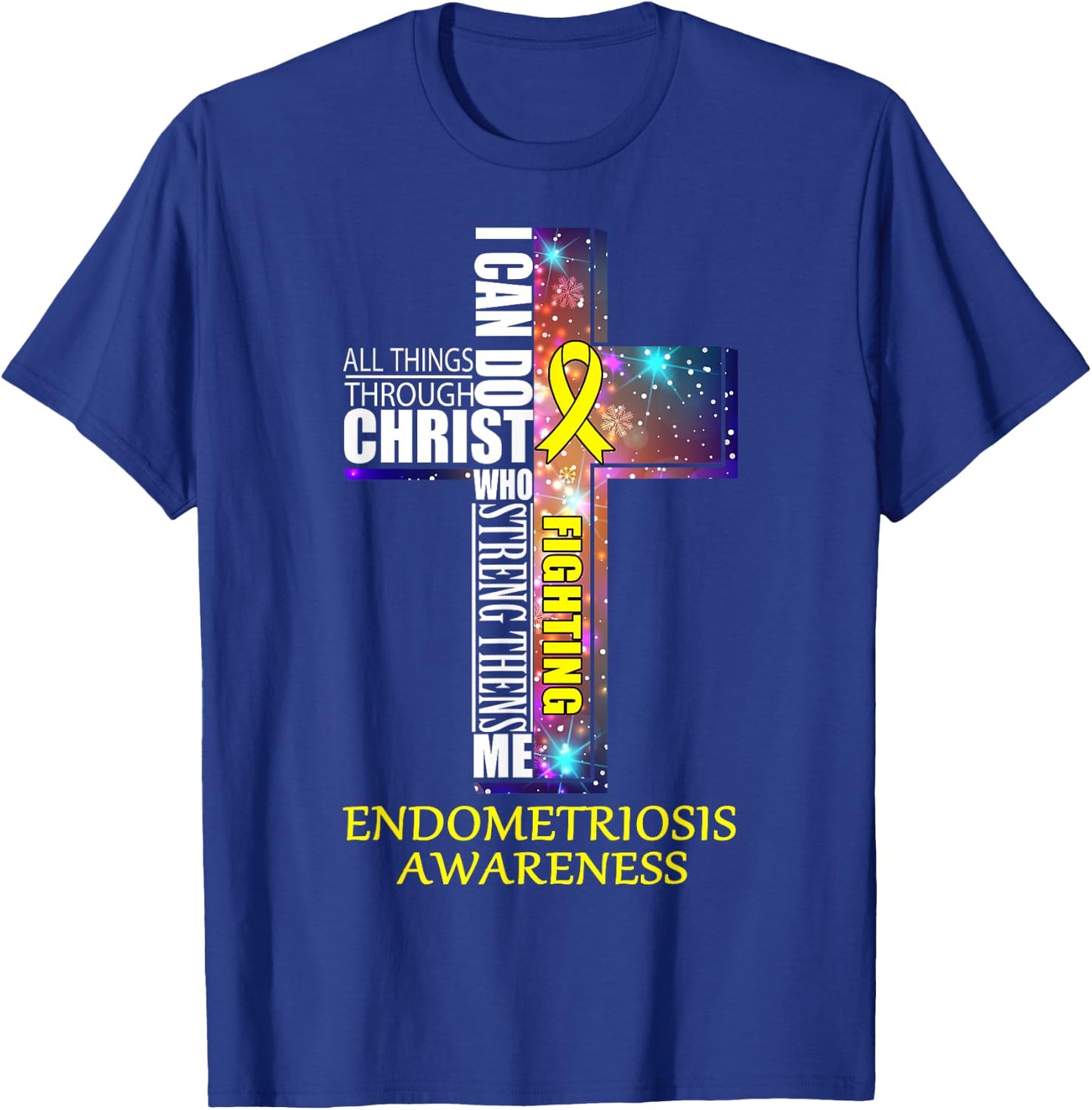 ENDOMETRIOSIS Awareness Shirt - Christmas Gift Shirt T-Shirt - T-Shirt | Royal