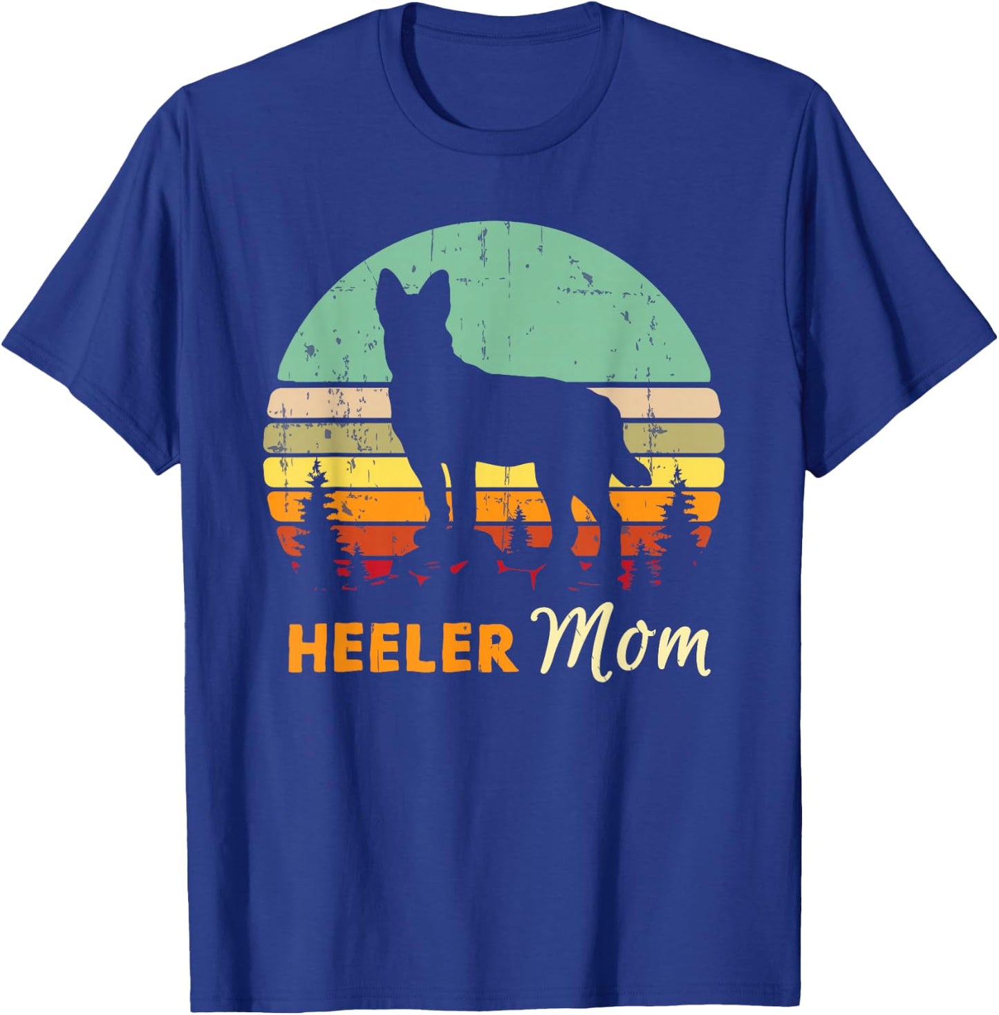 Heeler Mom Shirt | Mama, Mother, Pet Cattle Dog Owner Gift T-Shirt - T-Shirt | Royal