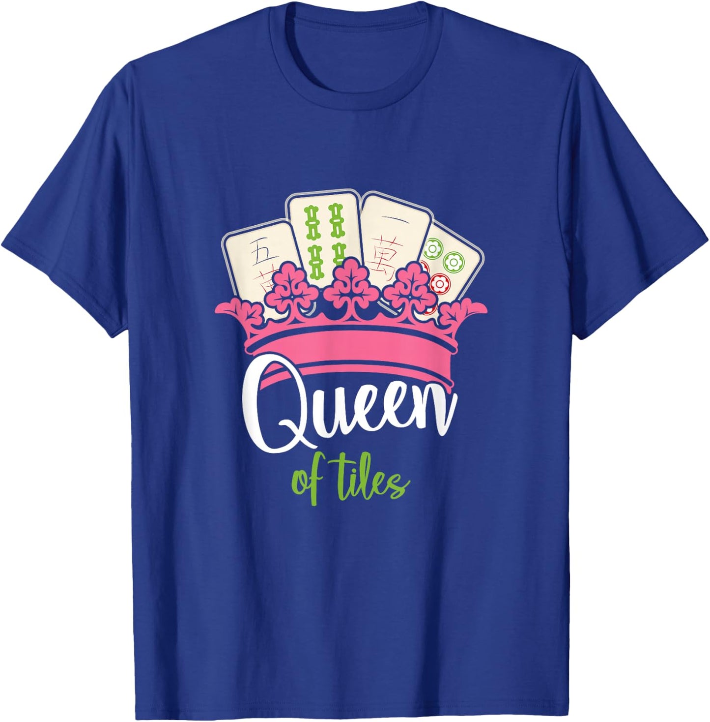 Mahjong Queen Of Tiles Mah Jong T-Shirt - T-Shirt | Royal