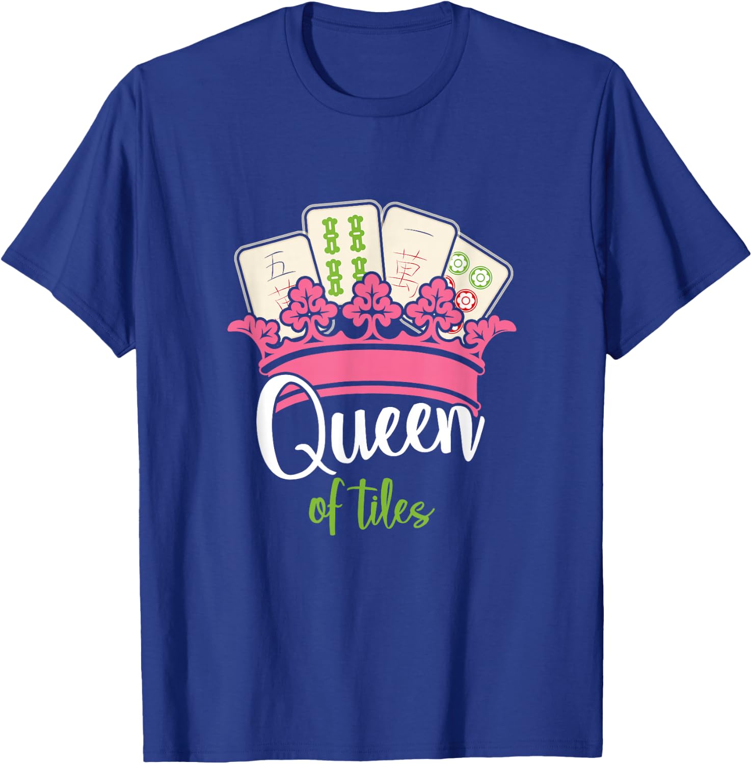Mahjong Queen Of Tiles Mah Jong T-Shirt - T-Shirt | Royal
