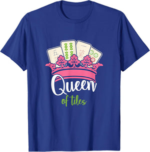 Mahjong Queen Of Tiles Mah Jong T-Shirt - T-Shirt | Royal
