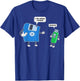 Computer Engineering I Father & Son Floppy Disk Engineer Short Sleeve T-Shirt - T-Shirt | Royal