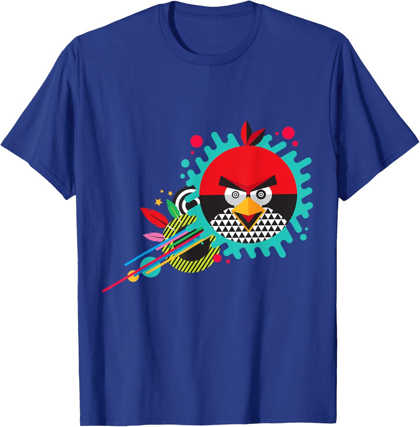 Angry Birds Red Geometric Official Merchandise T-Shirt - T-Shirt | Royal
