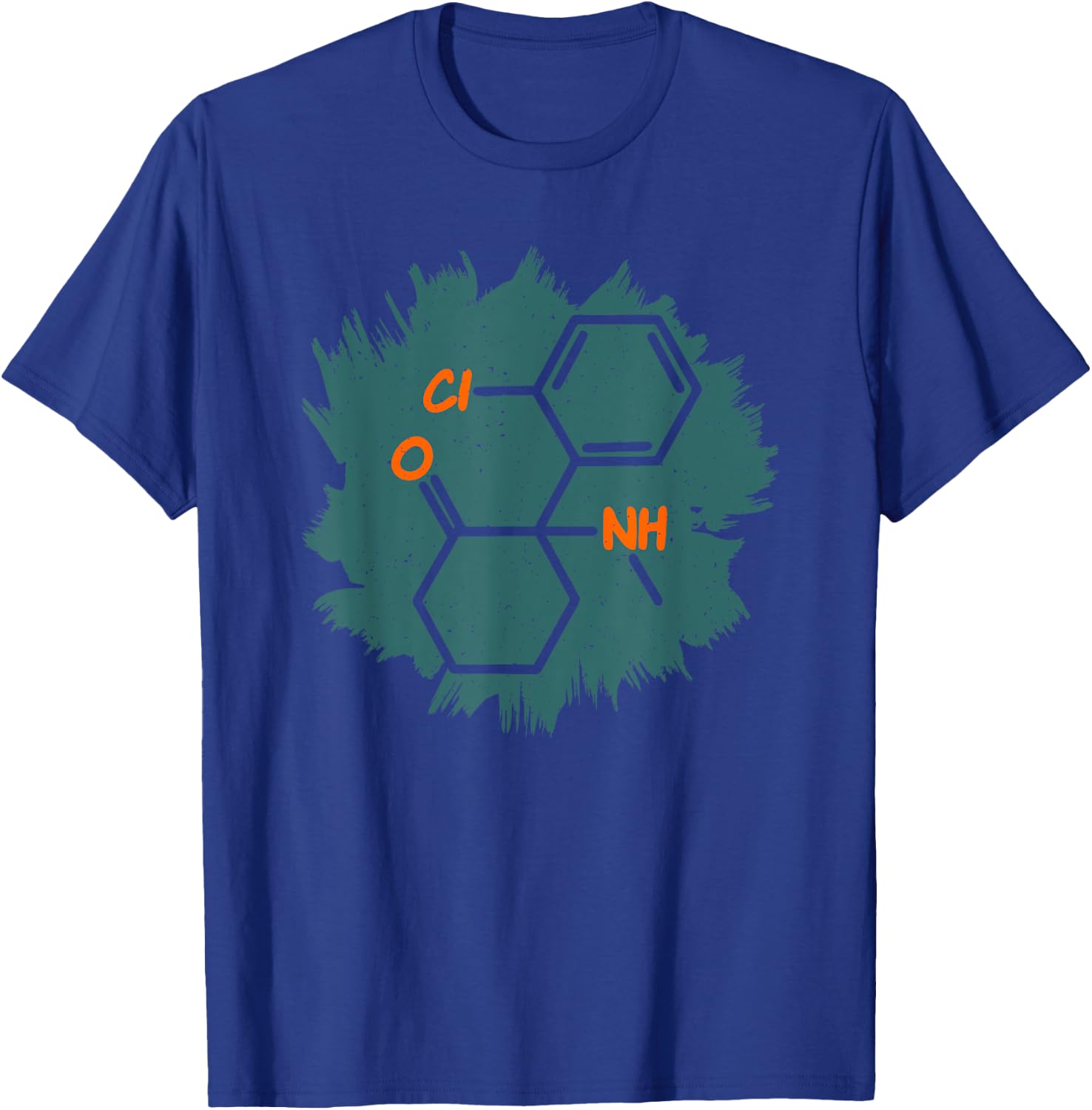 Ketamine Molecule | Anesthetic Drug T Shirt T-Shirt - T-Shirt | Royal