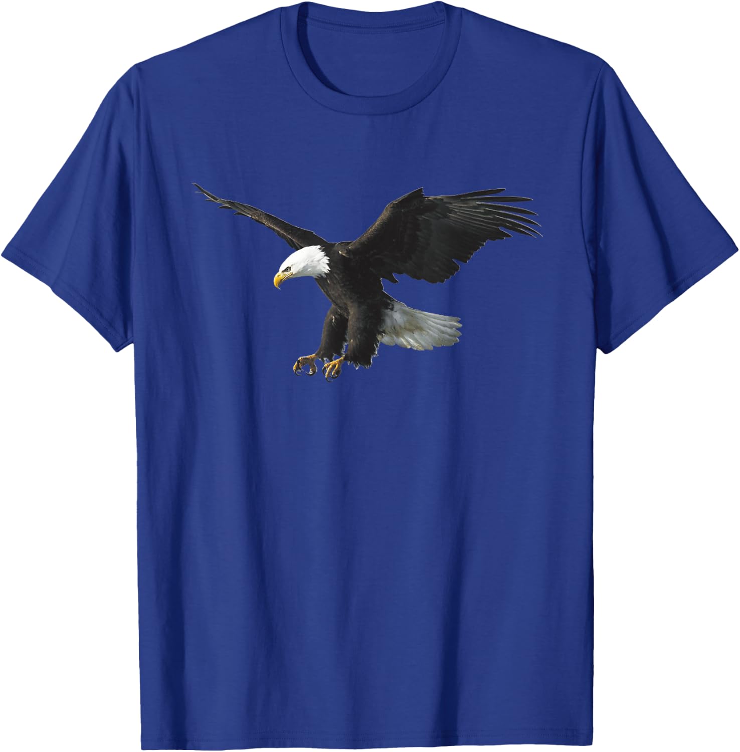 Majestic Flying American Bald Eagle Photo Portrait T-Shirt - T-Shirt | Royal